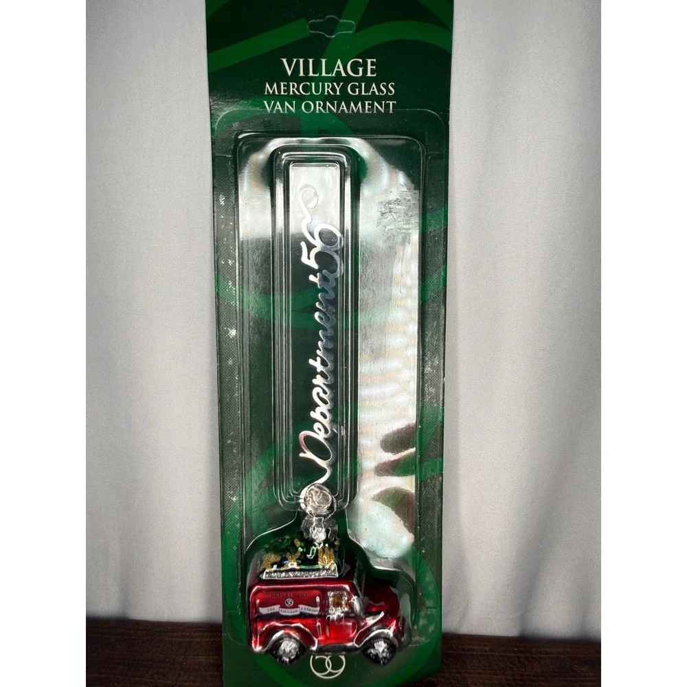 Depart 56 Village Mercury‎ Glass Van Ornament Red Village Express 56.52941